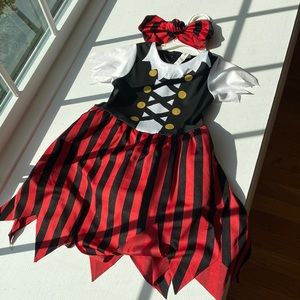 Halloween pirate costume for only $10. 3 years old girl size with headband